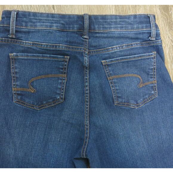 TIME and TRU Jeans Mid Rise Straight Size 10 Women Dark Wash Blue Casual - Picture 5 of 9